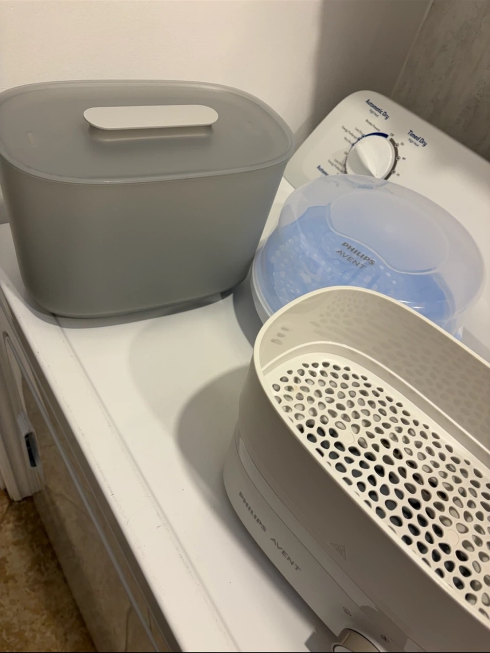 Philips Avent White and Light Gray Sterilizer Accessory Set
